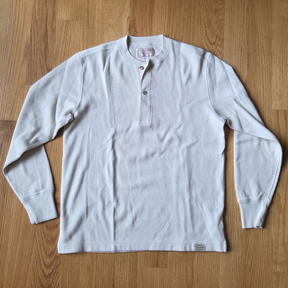 Filson Waffle Knit Thermal Henley - Sand (M) - NWOT